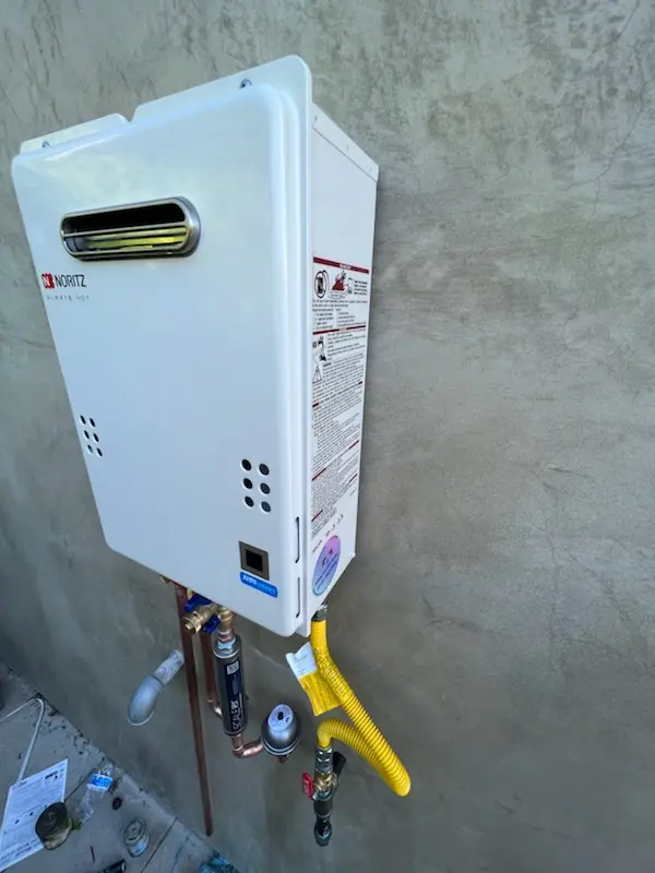 Tankless water heater installation for Heritage Place homes